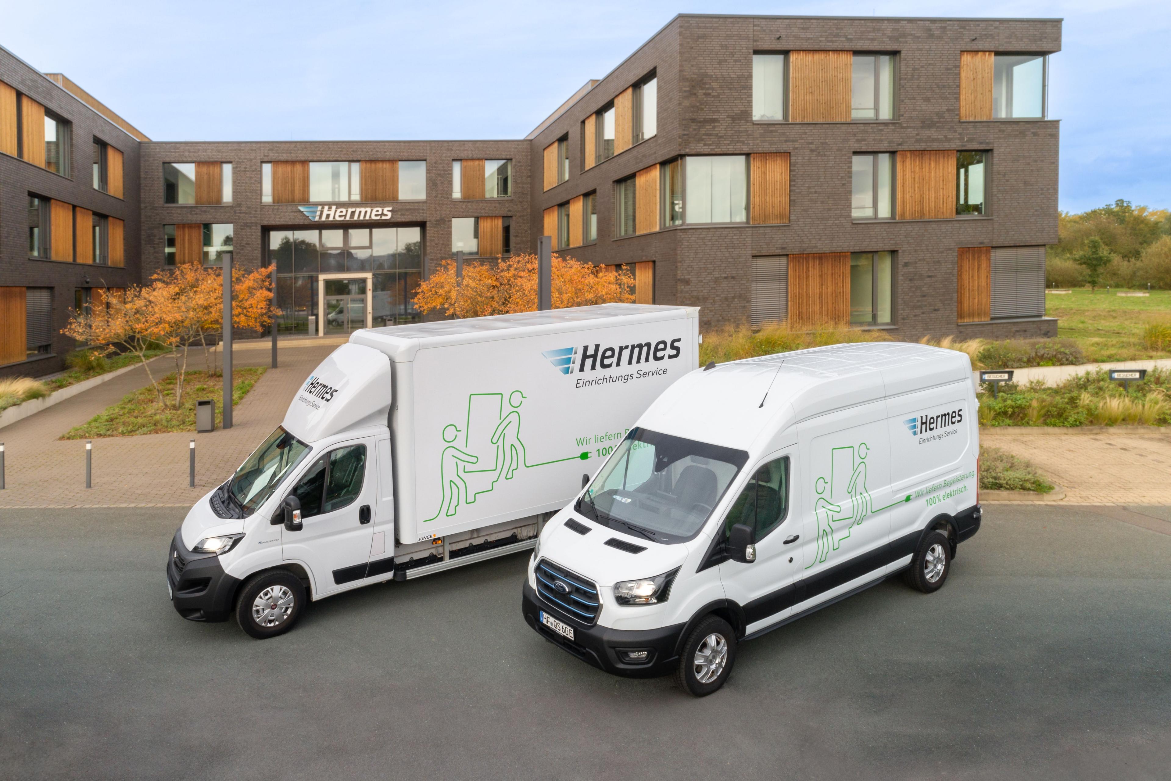 Hermes Elektro-Flottenfahrzeuge