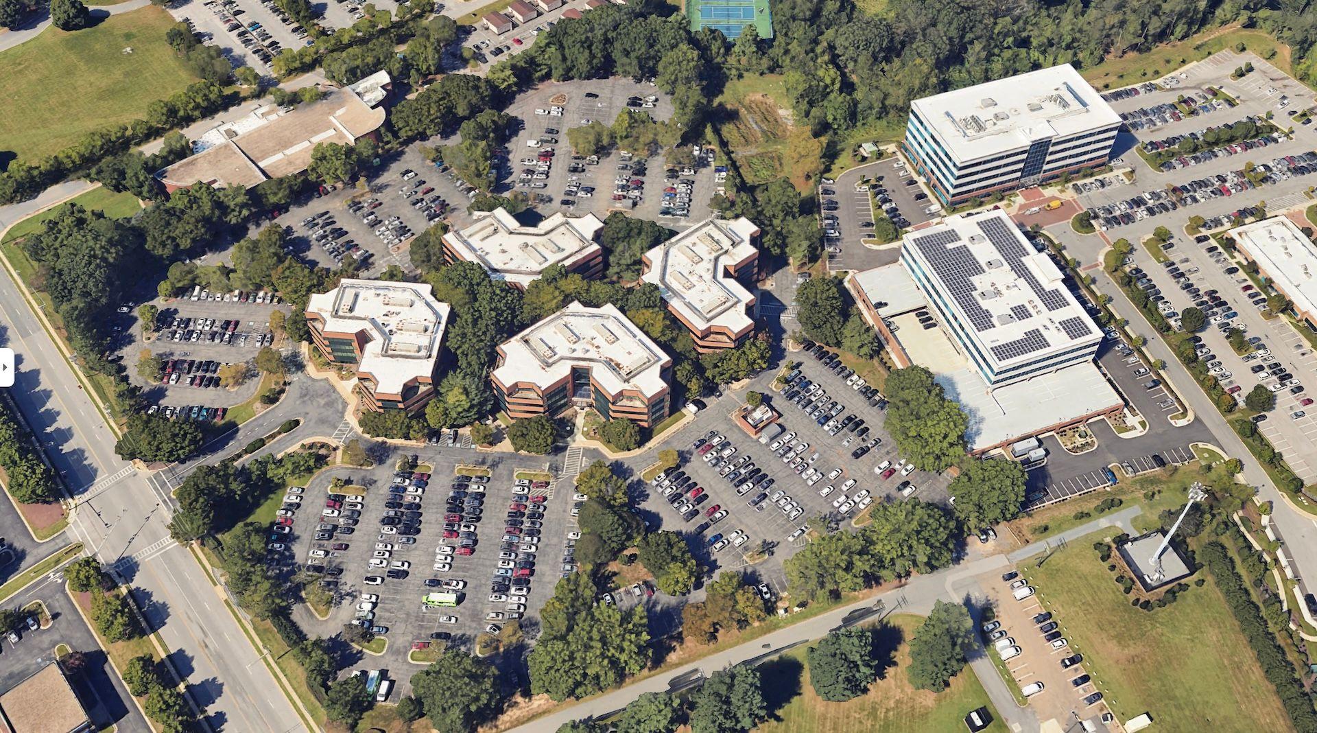 Anne Arundel County EV Charging site sky view