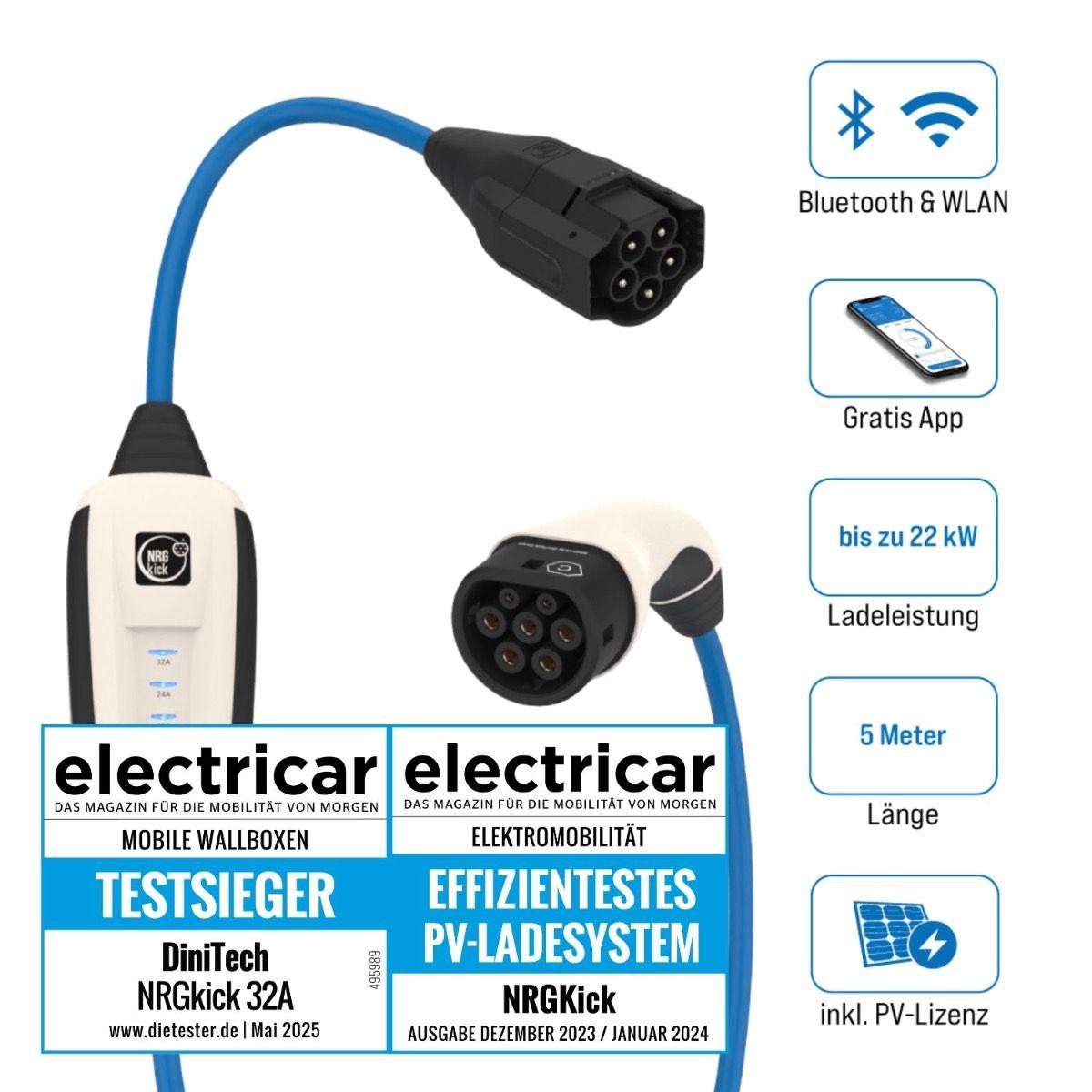 The Mobility House | NRGkick Pure + PV 12501000-30001002 mobile Ladestation